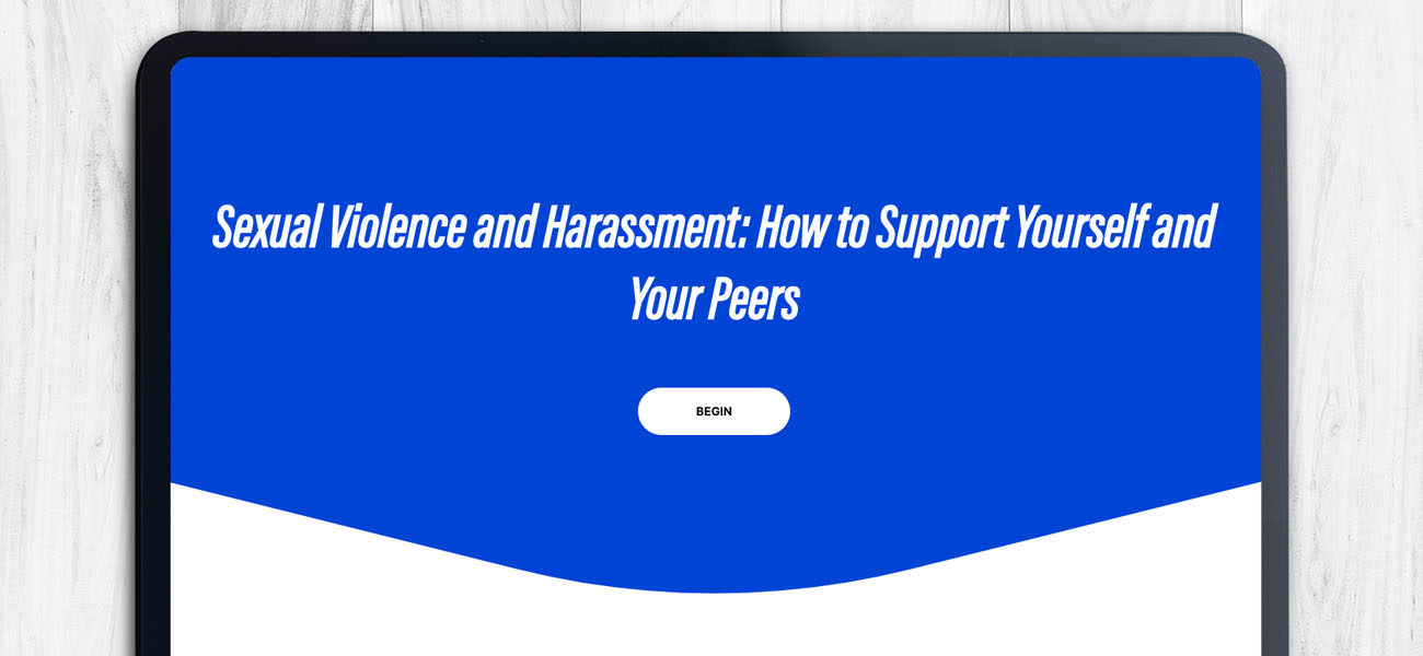 Screenshot: Online Sexual Violence And Harassment Training