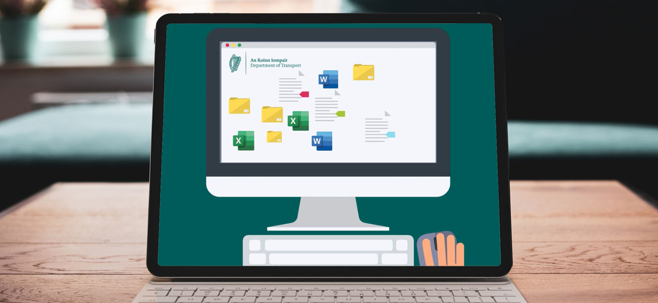 Screenshot: Records management instructional video